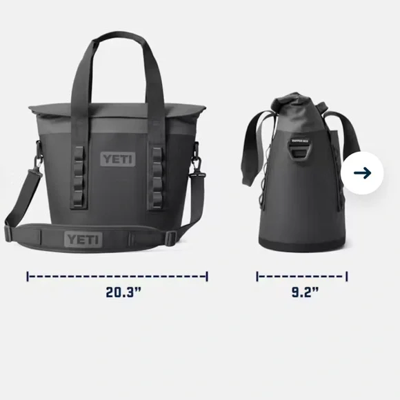 NWT YETI HOPPER M15 SOFT COOLER- NAVY - Picture 4 of 7